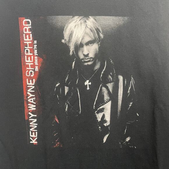 Kenny Wayne Shepherd The Place Youre In Concert Tee Black Cut Off Men's Large - Picture 2 of 5
